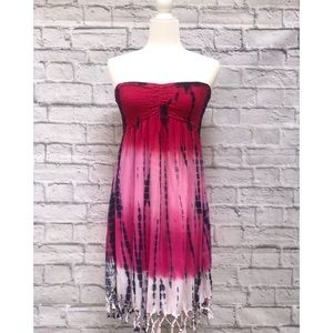 Tie-dye beach cover up